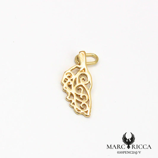 Pendentif corse avec des volutes en argent ou vermeil