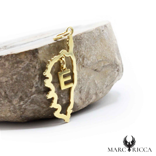Pendentif Argent Corse & Initiale