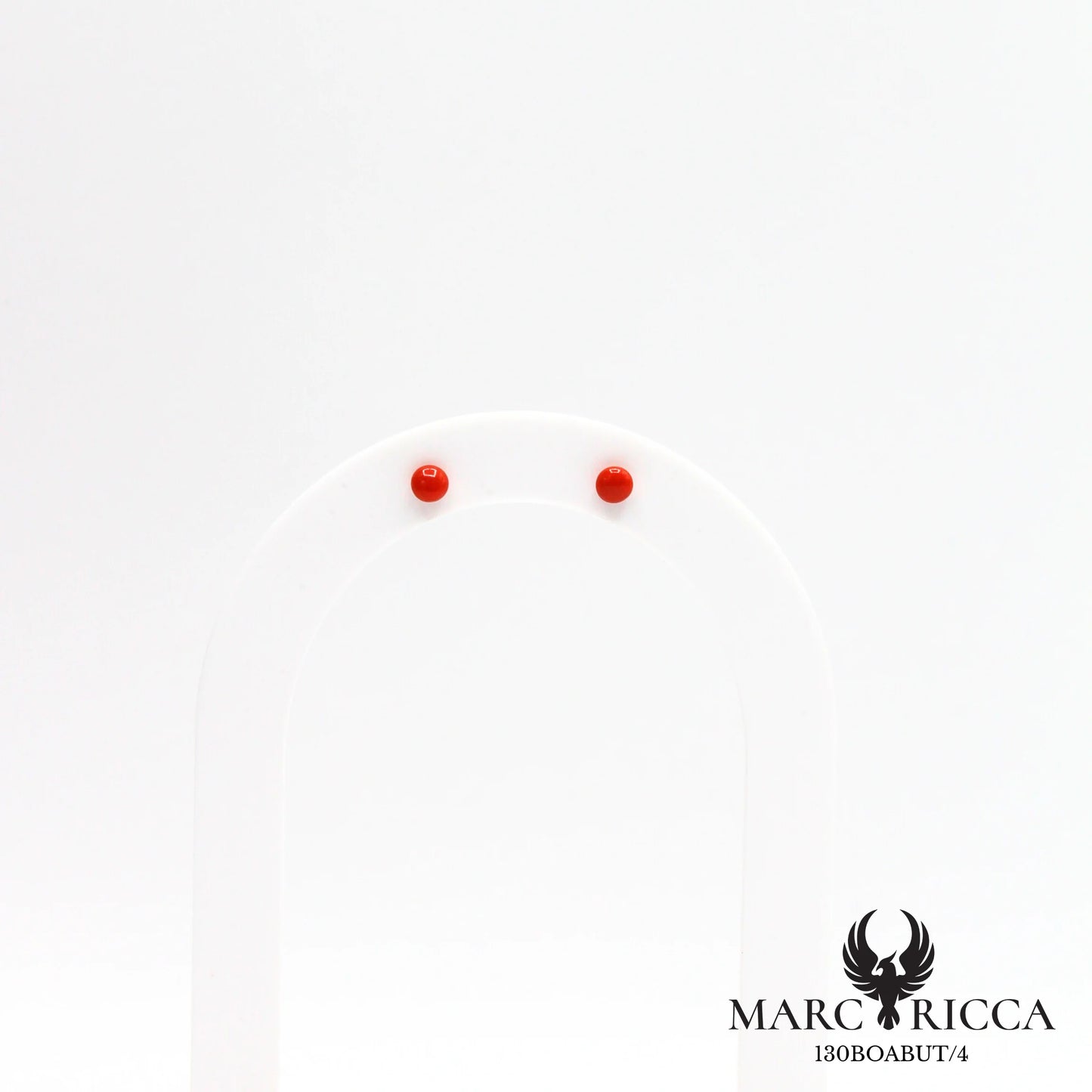 Boucles d'oreilles perles de corail en argent