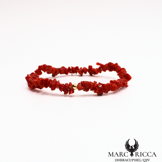 Bracelet élastique en corail cupolino