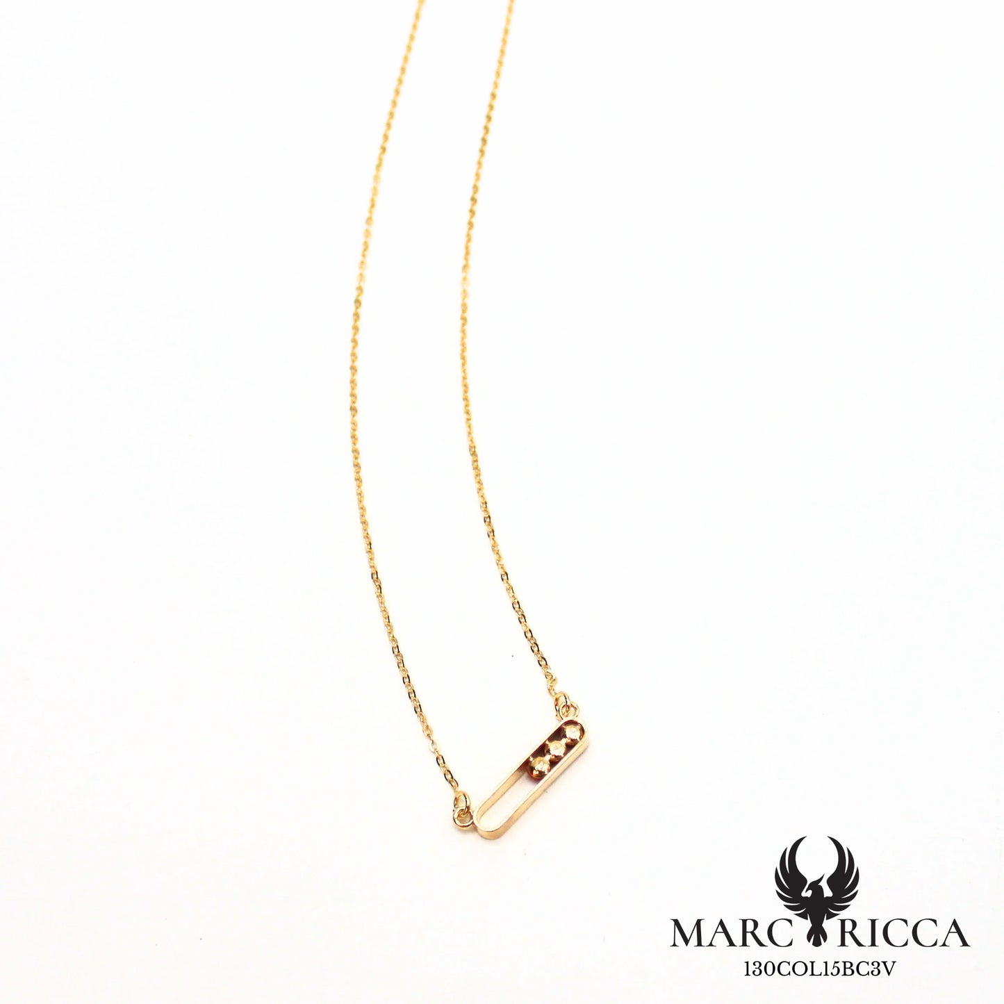 Collier en vermeil avec 3 perles de corail