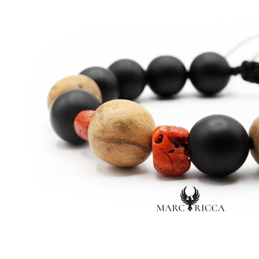 Bracelet Cordon Olivier & Corail