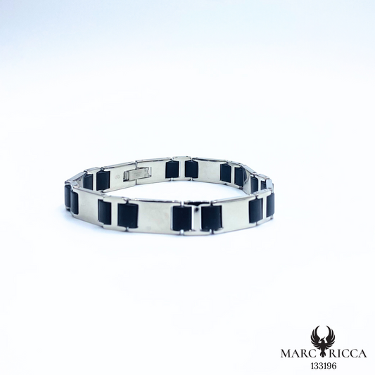 Bracelet Acier et caoutchouc