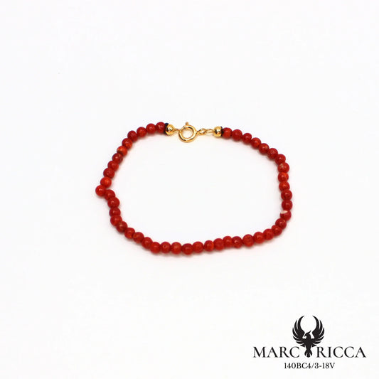 Bracelet perles corail 3 mm