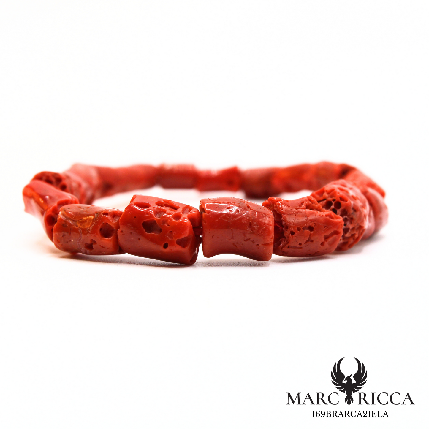 Bracelet élastique tube de corail