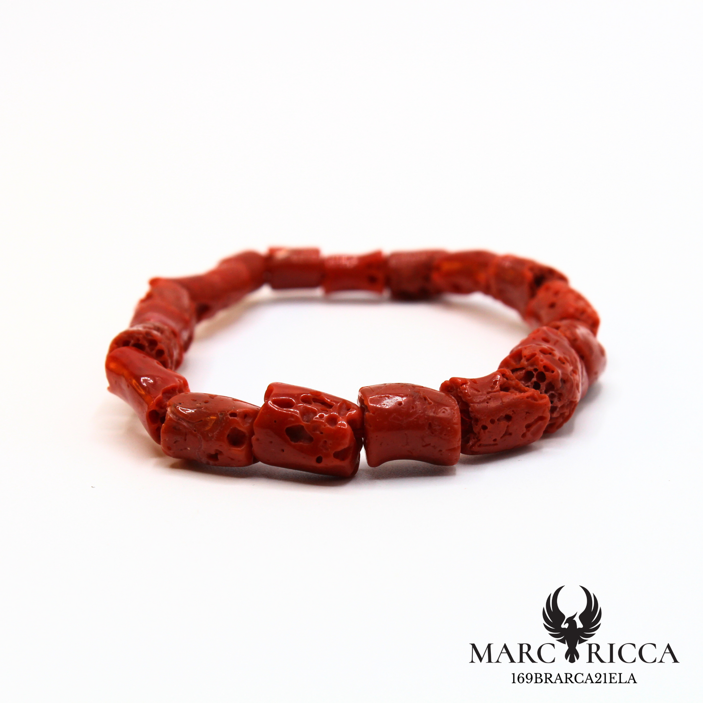 Bracelet élastique tube de corail