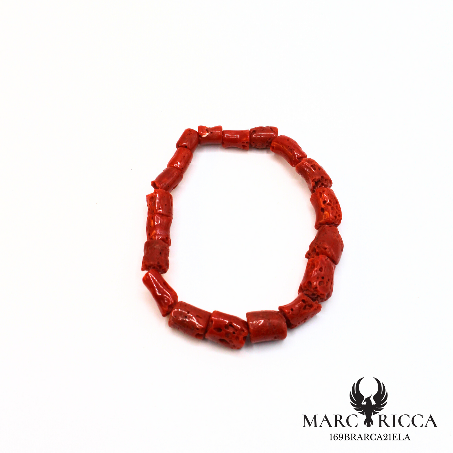 Bracelet élastique tube de corail