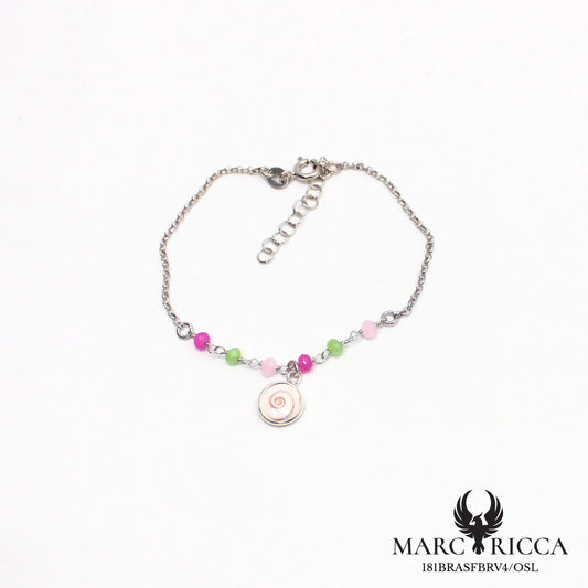 Bracelet œil de Sainte Lucie et cristal