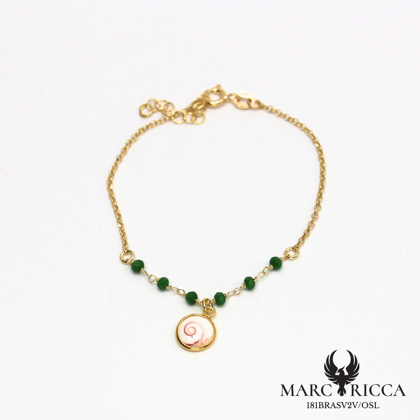 Bracelet œil de Sainte Lucie et cristal