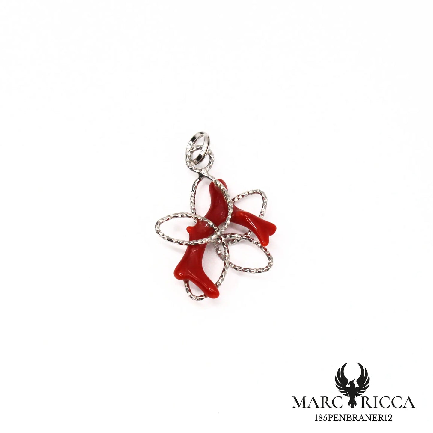 Pendentif Argent Corail étoile Vermeil