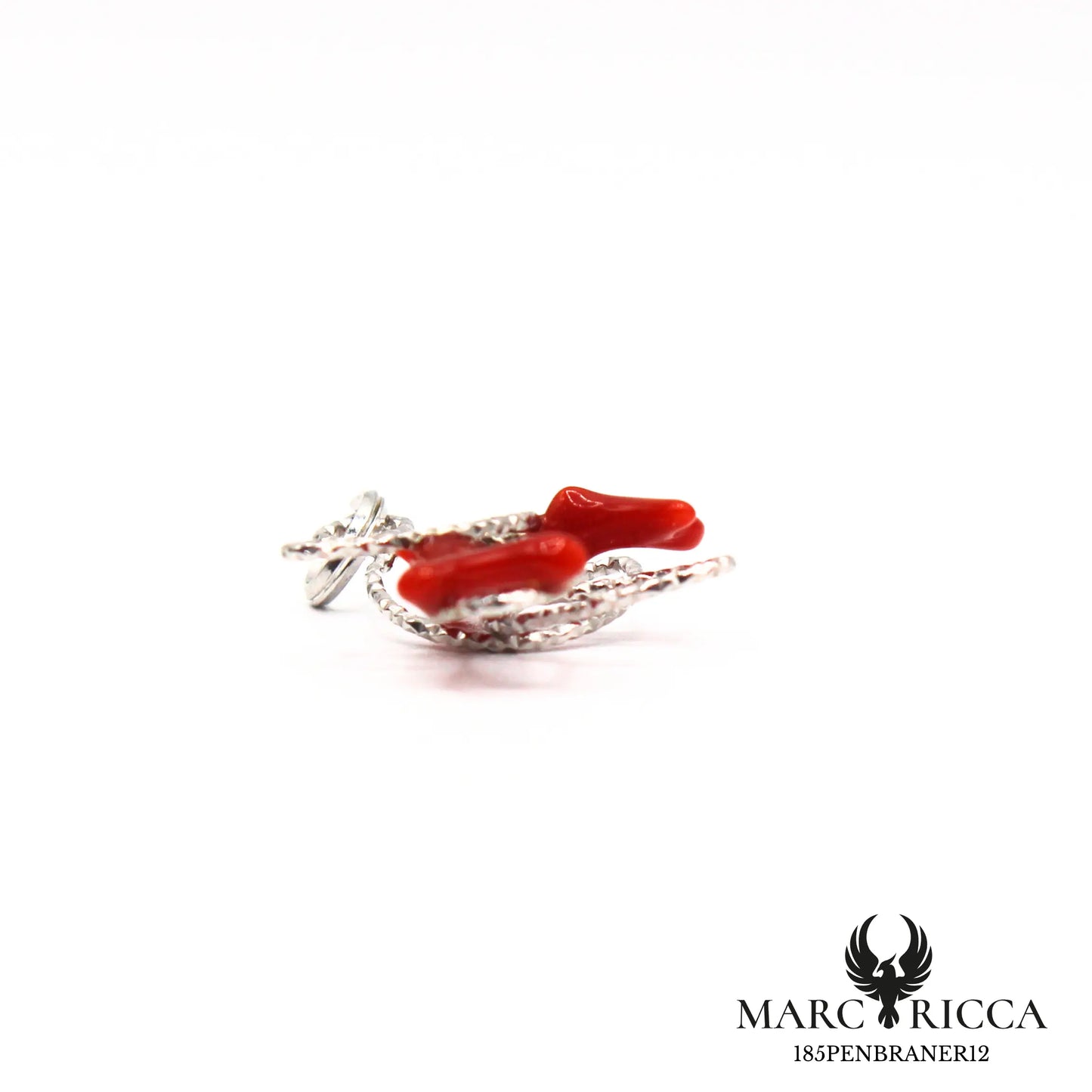 Pendentif Argent Corail étoile Vermeil