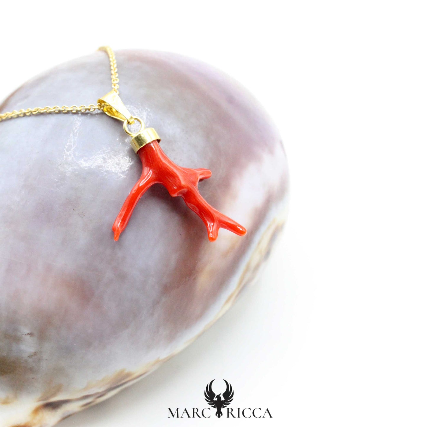 Pendentif Argent Branche de corail
