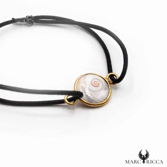 Bracelet Argent Cordon Réglable œil de St-Lucie Vermeil