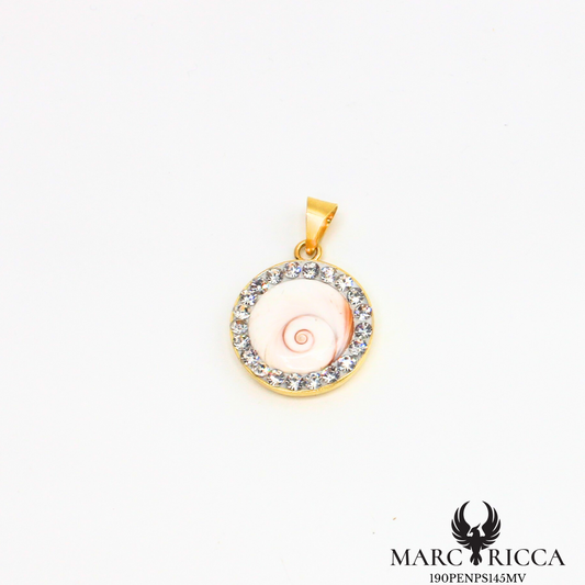 Pendentif oeil de Sainte Lucie et zirconium en argent ou vermeil