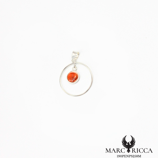 Pendentif cercle avec œil de Sainte Lucie