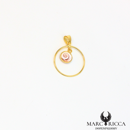 Pendentif cercle avec œil de Sainte Lucie