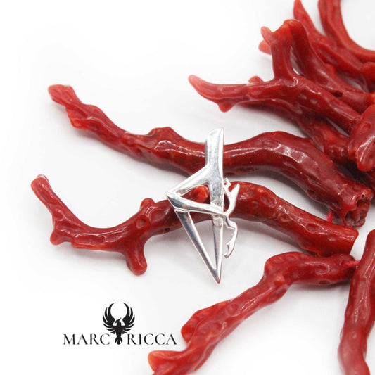 Pendentif Argent Corse Stylisée & Bandeau