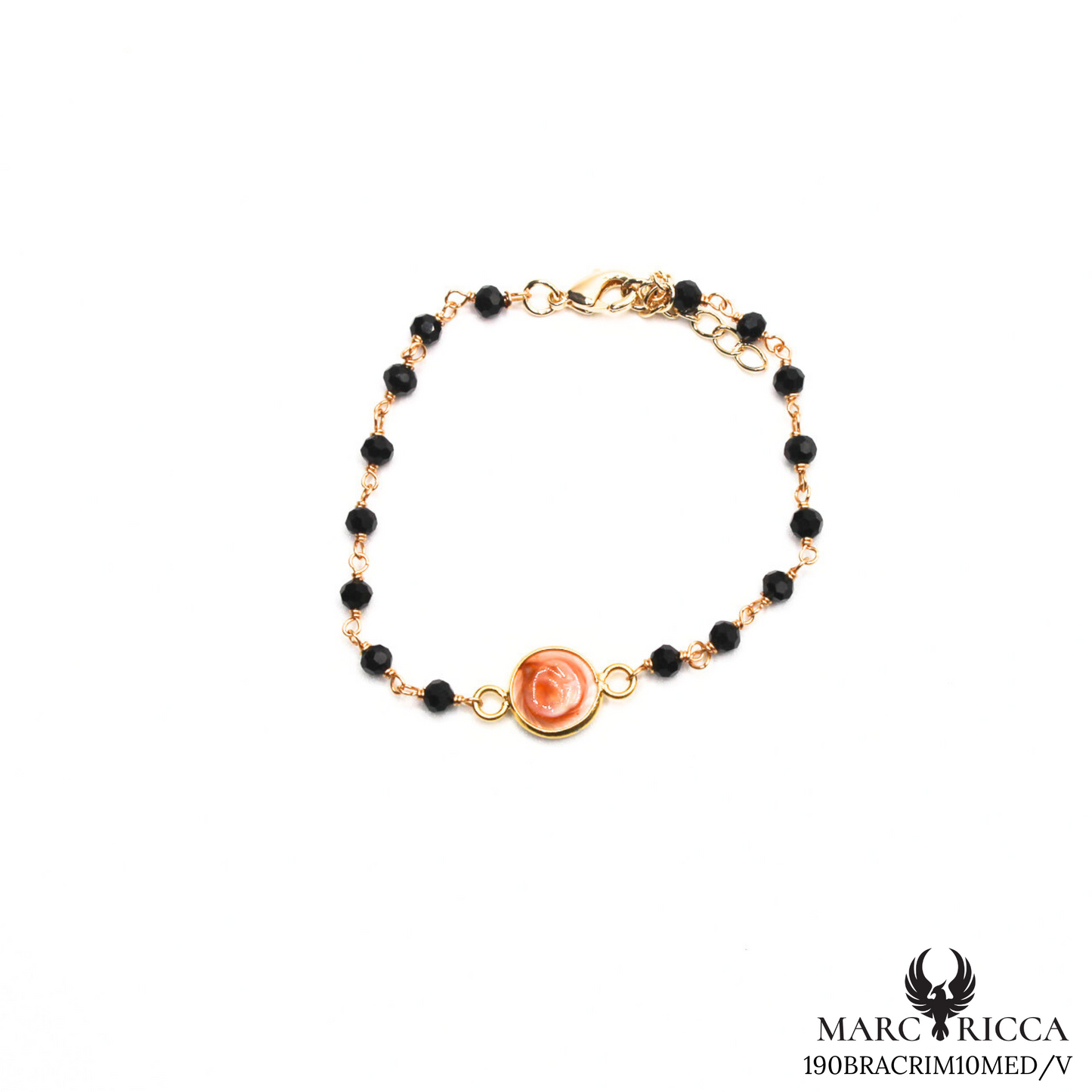 Bracelet Œil de Sainte Lucie et Cristal en vermeil