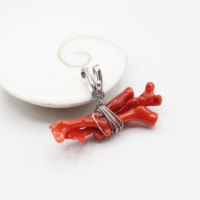 Pendentif Fagot de corail