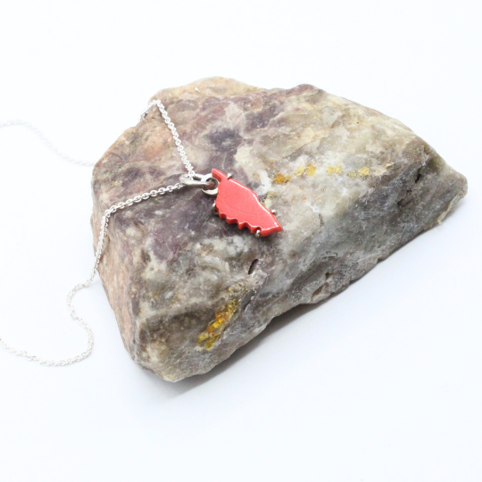 Pendentif Argent Corse & Pâte de Corail