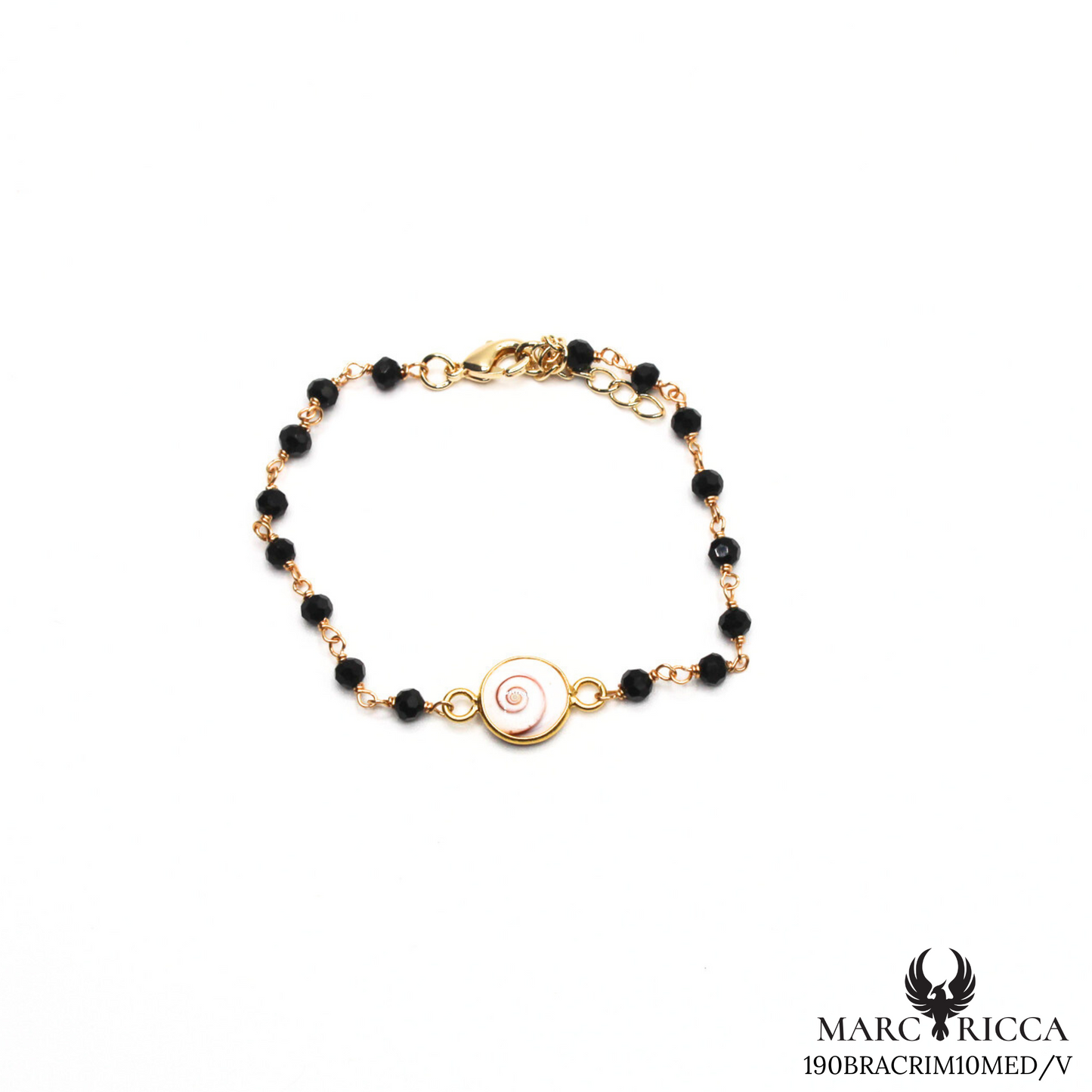 Bracelet Œil de Sainte Lucie et Cristal en vermeil