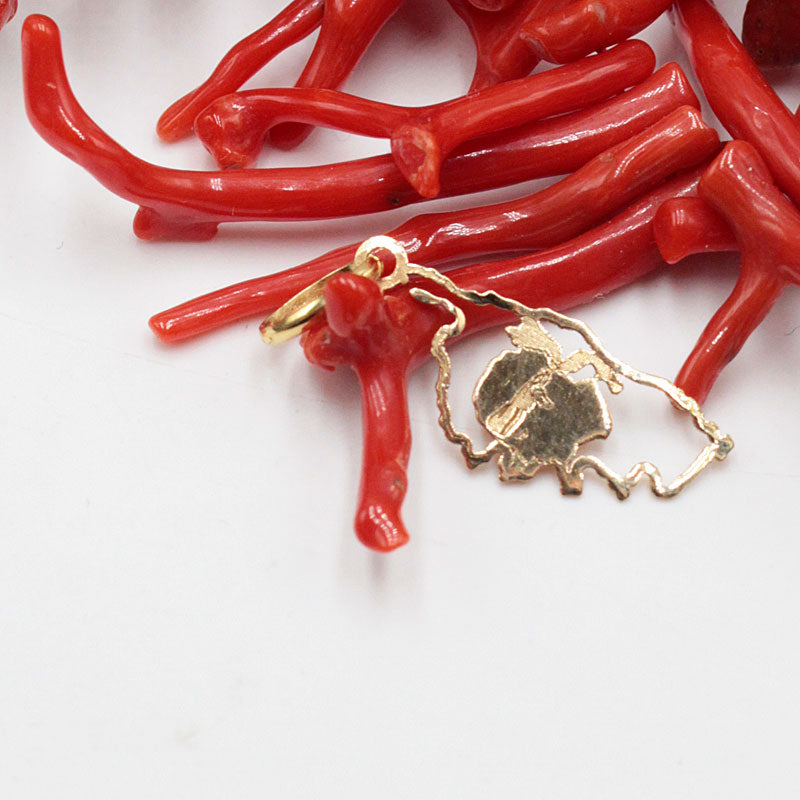 Pendentif Or Corse Creuse & Tête de Maure 18 et 9 Carats