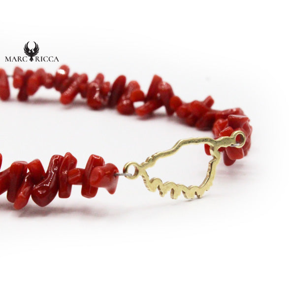 Bracelet Corail Cupolinu Rouge et Corse