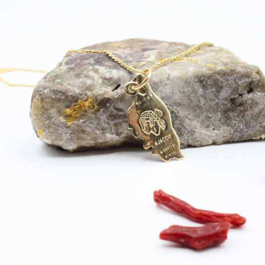 Pendentif Or Corse Tête de Maure & Villes 18 ou 9 carats