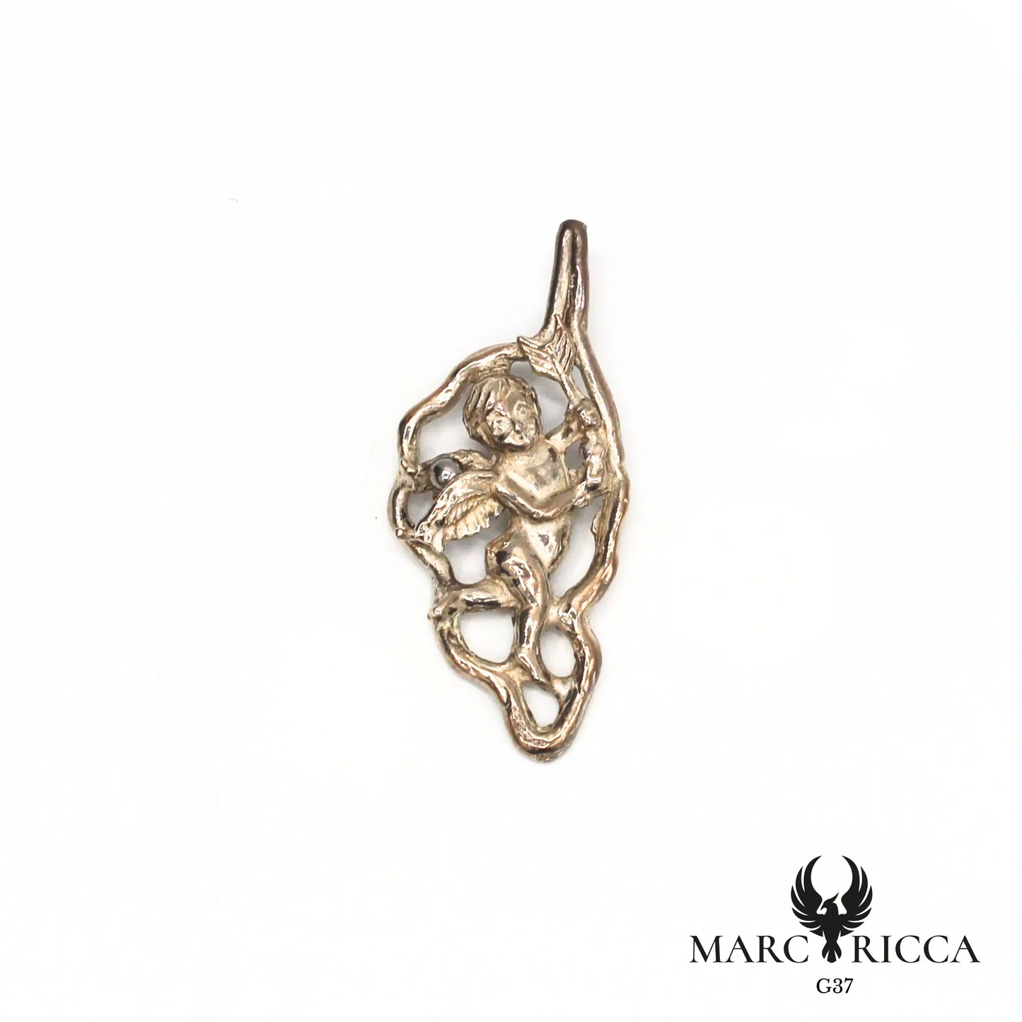 Pendentif corse avec un ange en argent