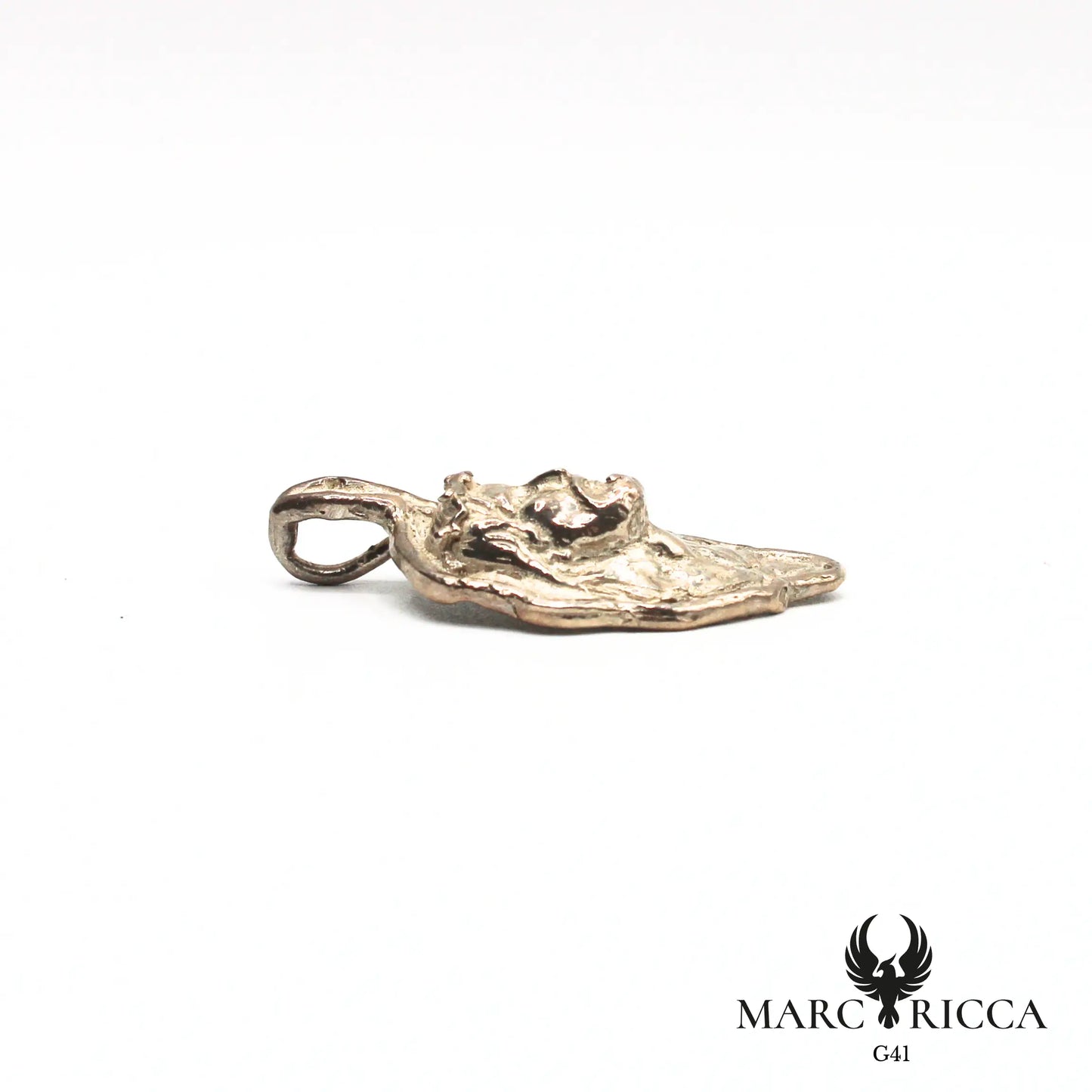 Pendentif corse avec tête du Christ en argent