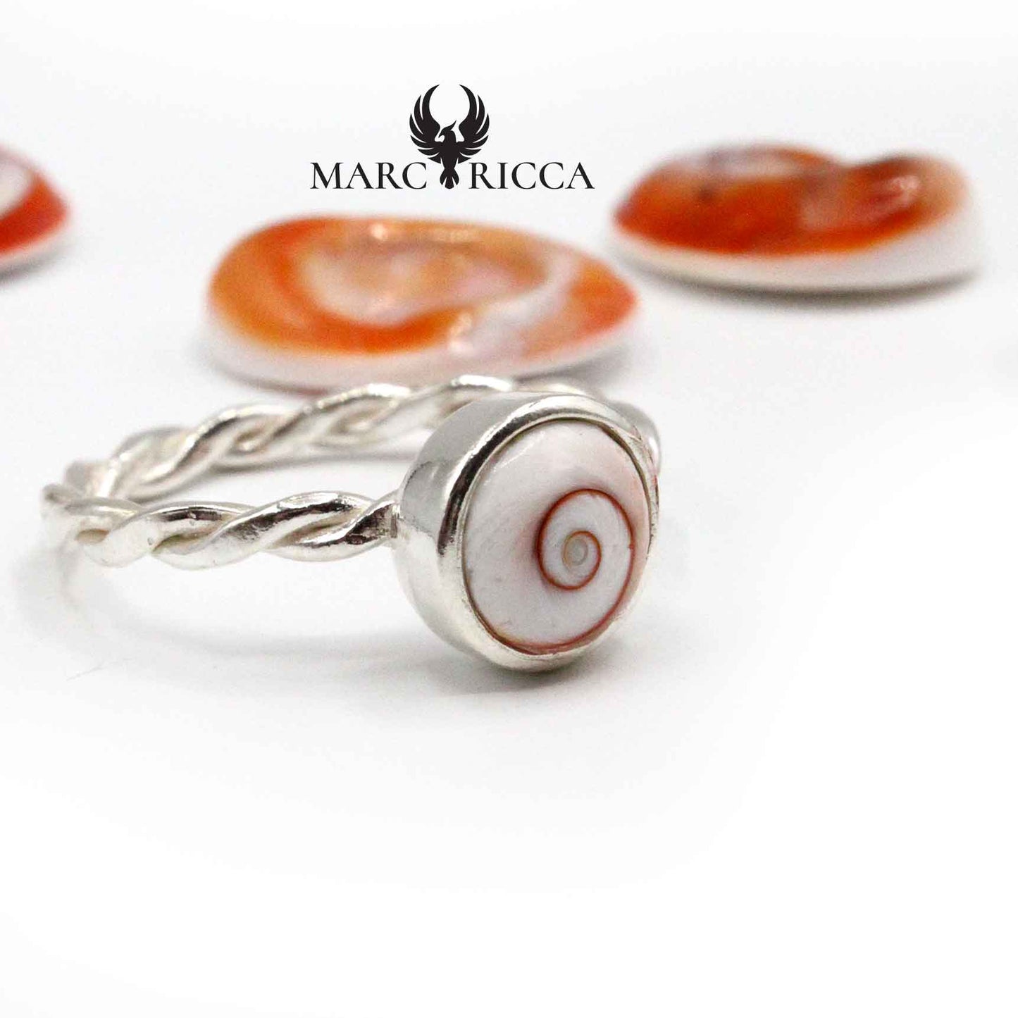 Bague Argent Œil Sainte Lucie Tressée