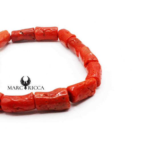 Bracelet Elastique Tubes Corail