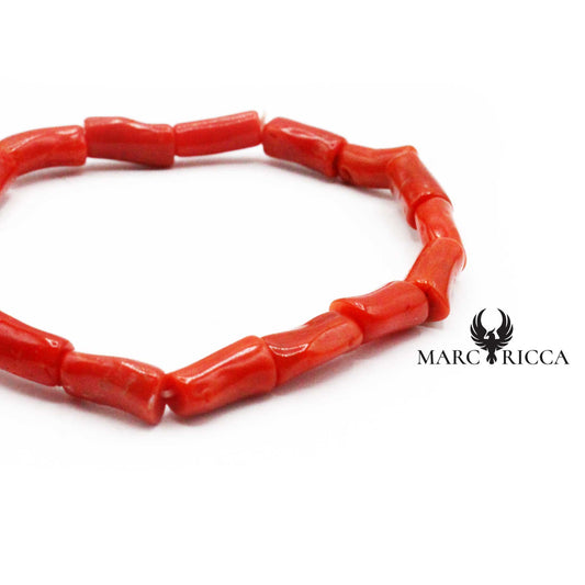 Bracelet Elastique Tubes Corail