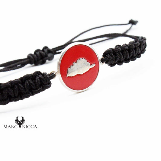 Bracelet Argent Corse & Corail