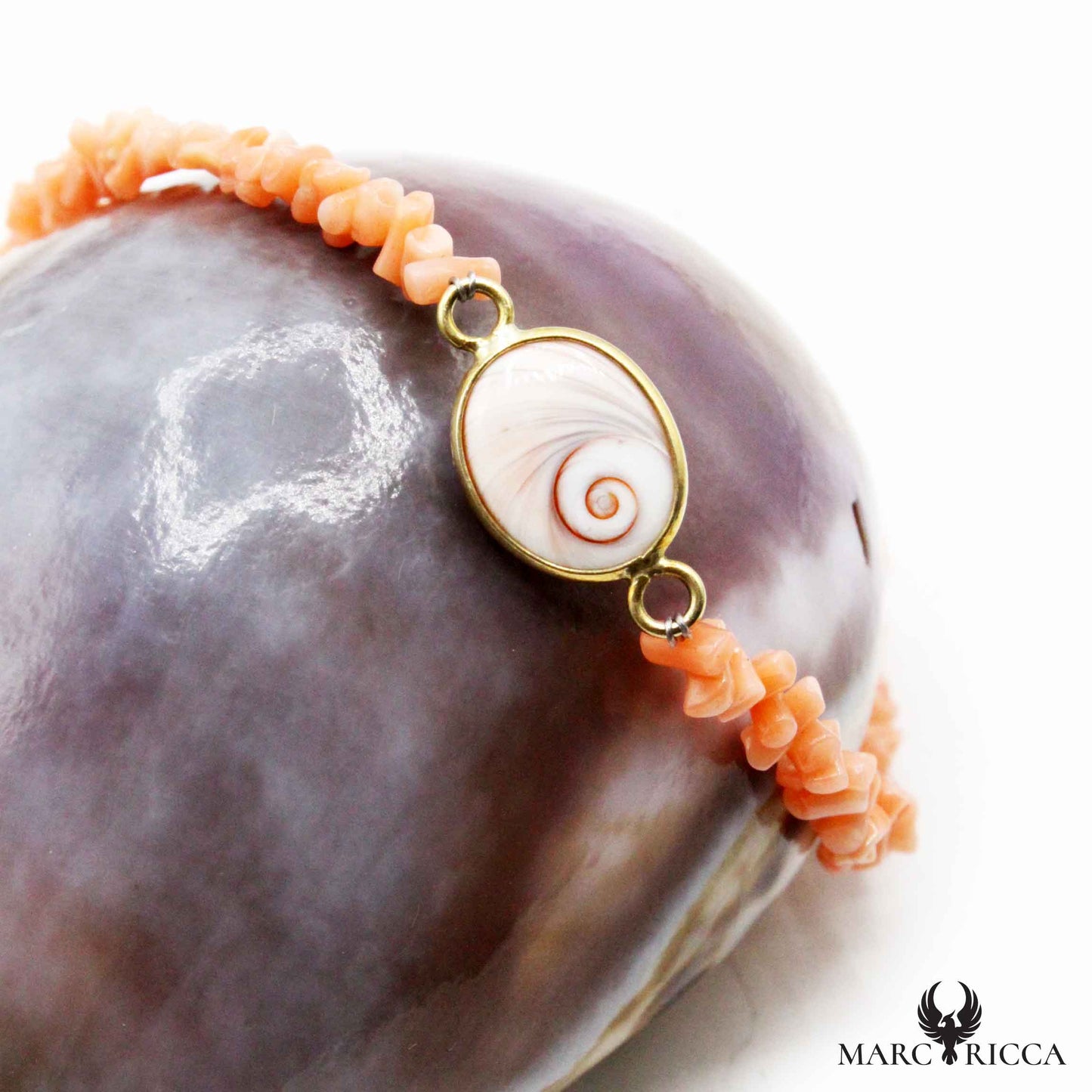 Bracelet Argent œil de St-Lucie & Cupolino Rose Vermeil