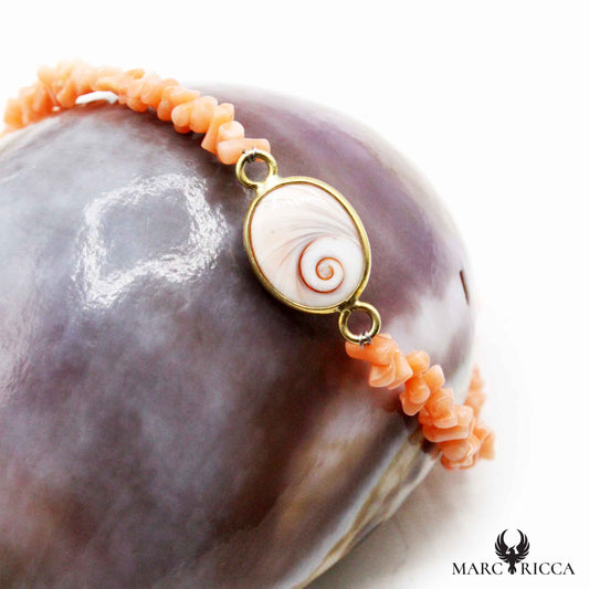 Bracelet Argent œil de St-Lucie & Cupolino Rose Vermeil