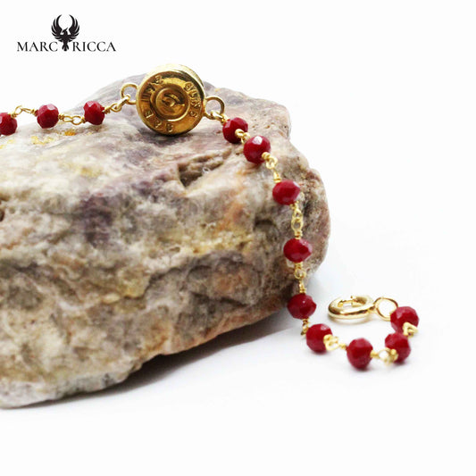 Bracelet Argent Chainette Cristal & Douille