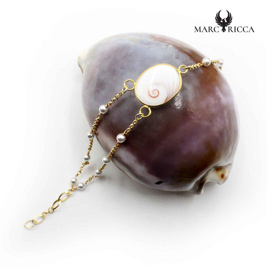 Bracelet Argent Œil de St-Lucie Vermeil