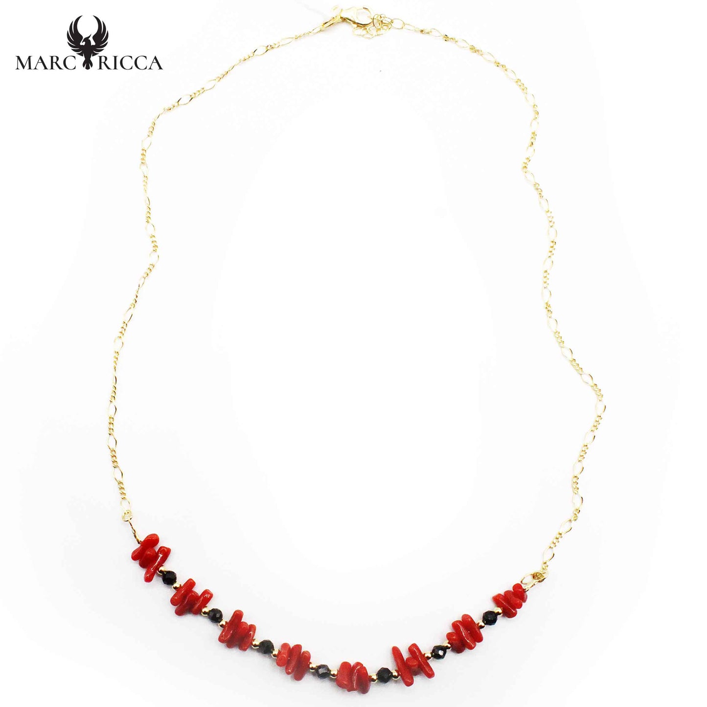 Collier Corail Rouge et vermeil