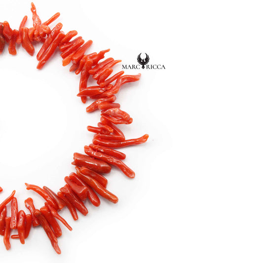 Bracelet Argent Branches Corail Rouge