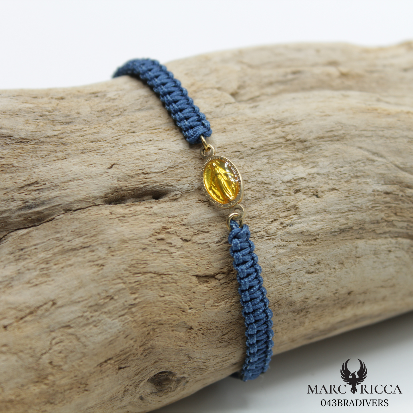 Bracelet Vermeil Cordon Madone Couleur