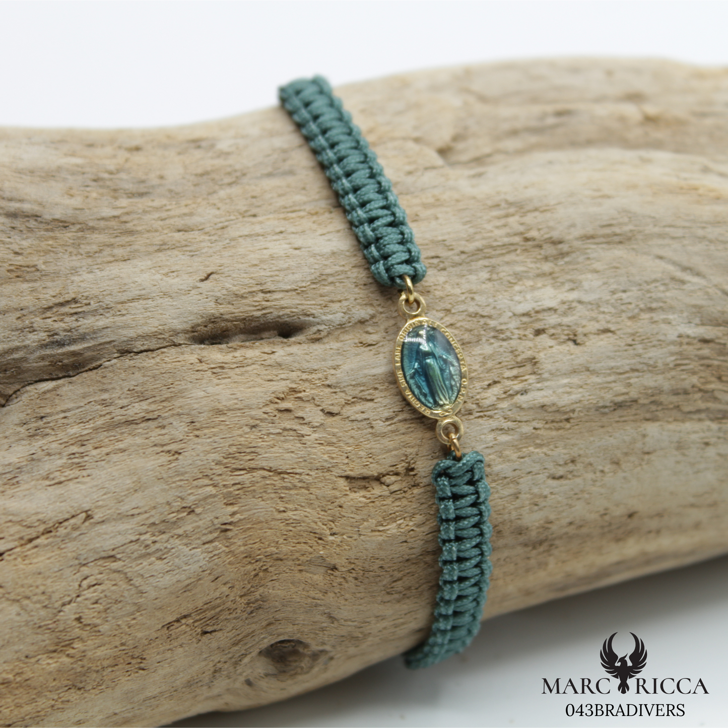 Bracelet Vermeil Cordon Madone Couleur
