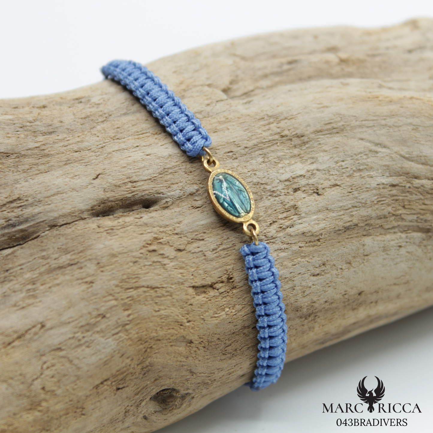 Bracelet Vermeil Cordon Madone Couleur