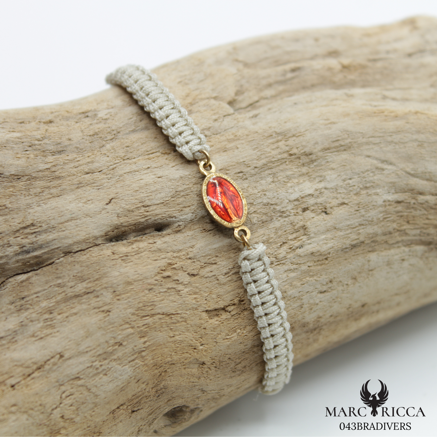 Bracelet Vermeil Cordon Madone Couleur