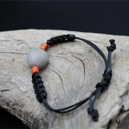 Bracelet Cordon Corail Graine Canique