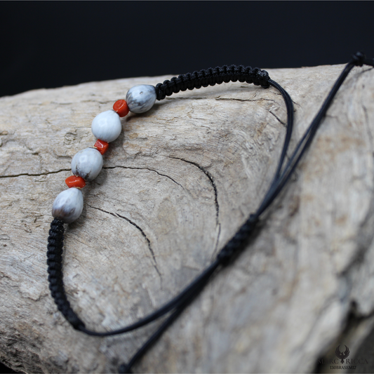 Bracelet Cordon Corail Larme à Job