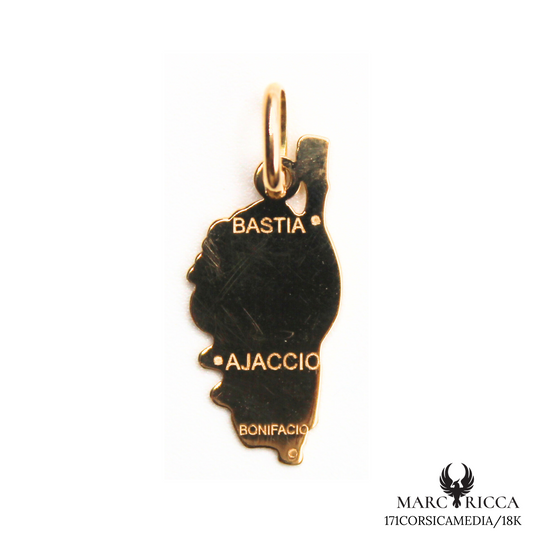 Pendentif Or Corse Pleine & Villes 18 ou 9 carats