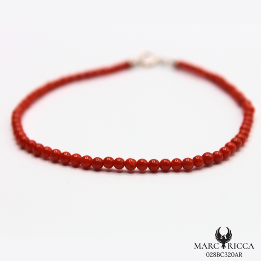 Bracelet Argent Corail Perle 3mm