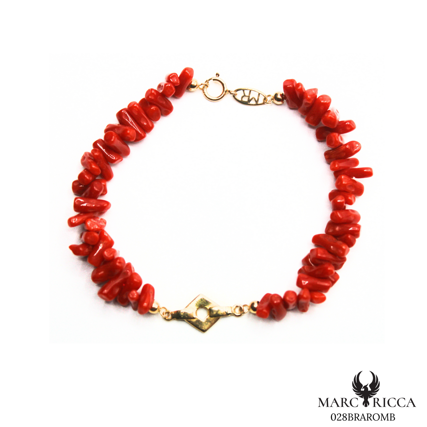 Bracelet Or Corail Cupolino & Losange