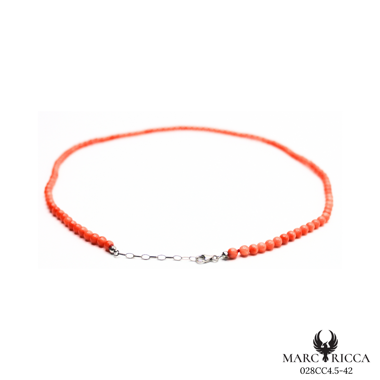 Collier Or Corail Rose & Or Gris